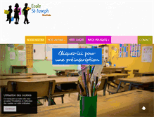 Tablet Screenshot of ecole-saintjoseph.com